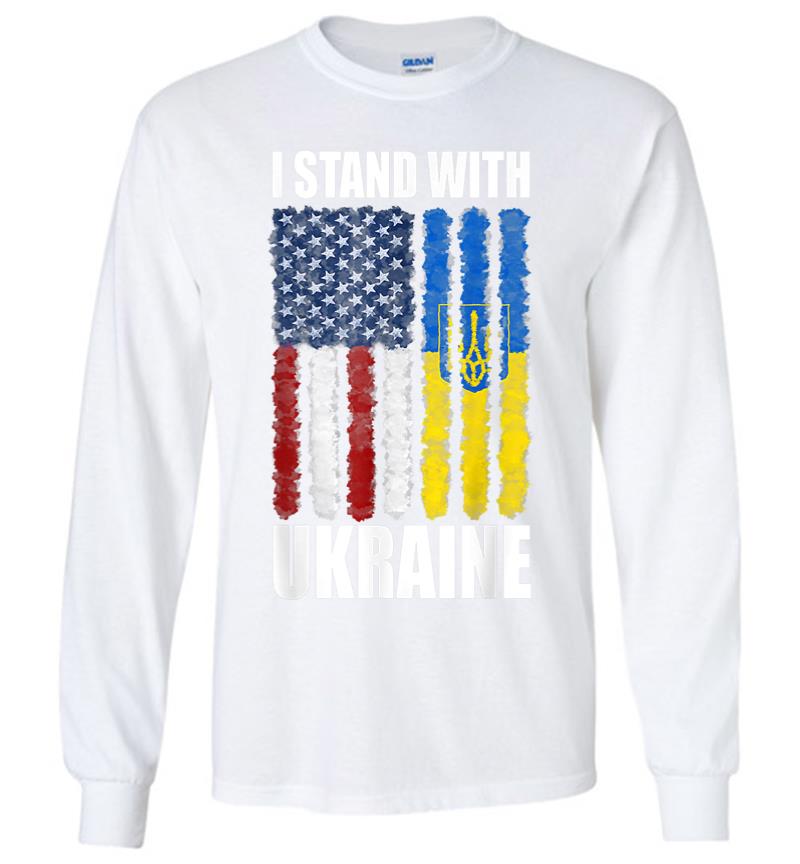 Inktee Store - Ukrainian - Lover I Stand With Ukraine Long Sleeve T-Shirt Image