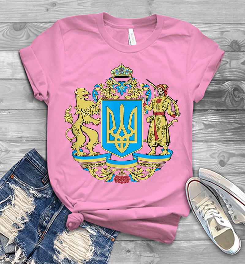 Inktee Store - Ukrainian Symbols Ukraine Flag Gift For Ukrainians Men T-Shirt Image
