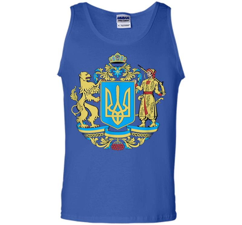 Inktee Store - Ukrainian Symbols Ukraine Flag Gift For Ukrainians Men Tank Top Image