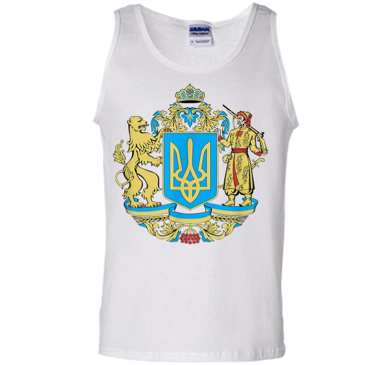 Inktee Store - Ukrainian Symbols Ukraine Flag Gift For Ukrainians Men Tank Top Image