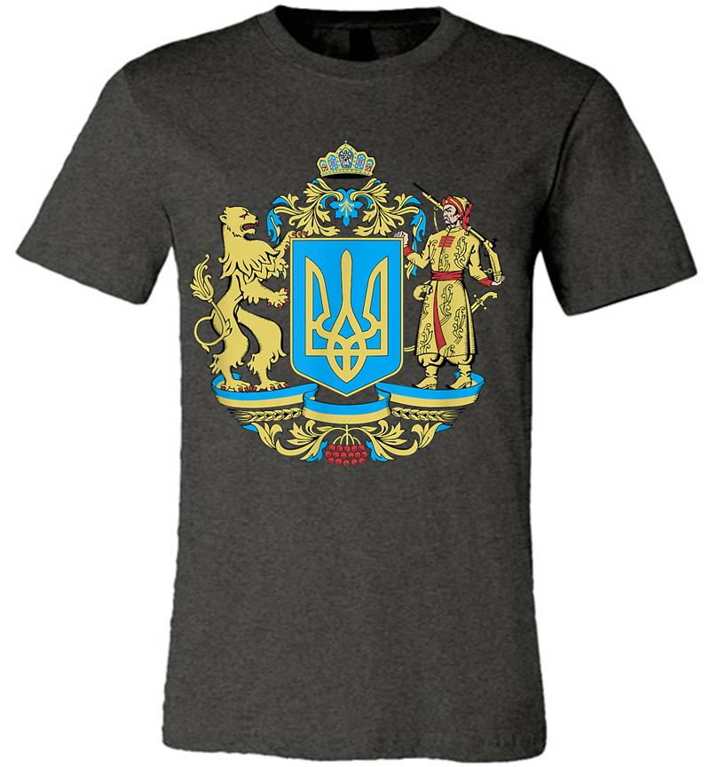 Inktee Store - Ukrainian Symbols Ukraine Flag Gift For Ukrainians Premium T-Shirt Image