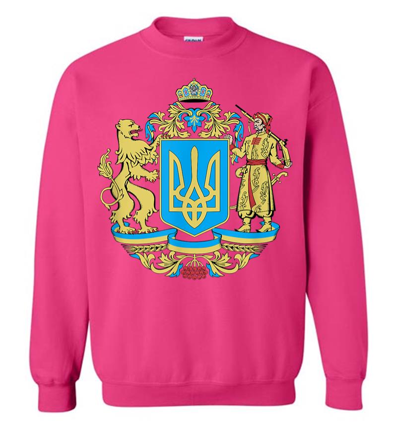 Inktee Store - Ukrainian Symbols Ukraine Flag Gift For Ukrainians Sweatshirt Image