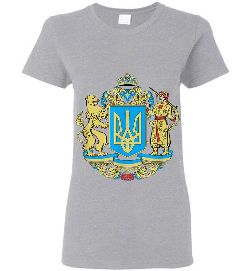 Inktee Store - Ukrainian Symbols Ukraine Flag Gift For Ukrainians Women T-Shirt Image