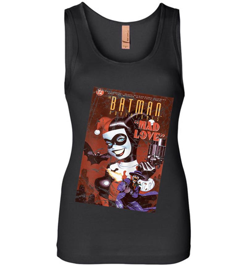 Us Dc Harley Quinn Cover Mad Love Womens Jersey Tank Top