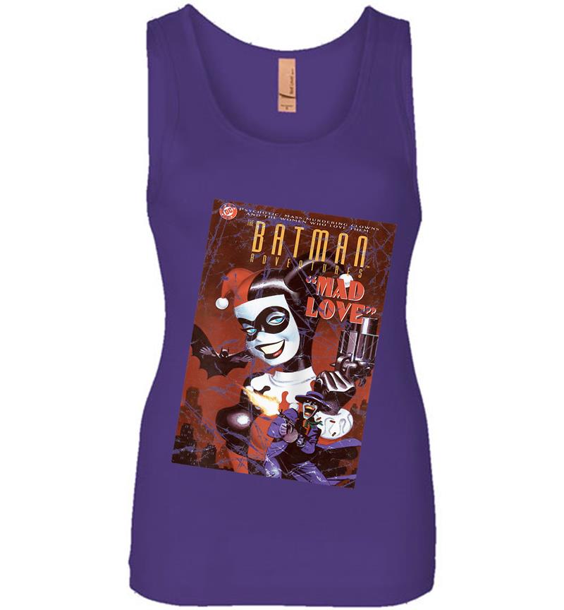 Inktee Store - Us Dc Harley Quinn Cover Mad Love Womens Jersey Tank Top Image