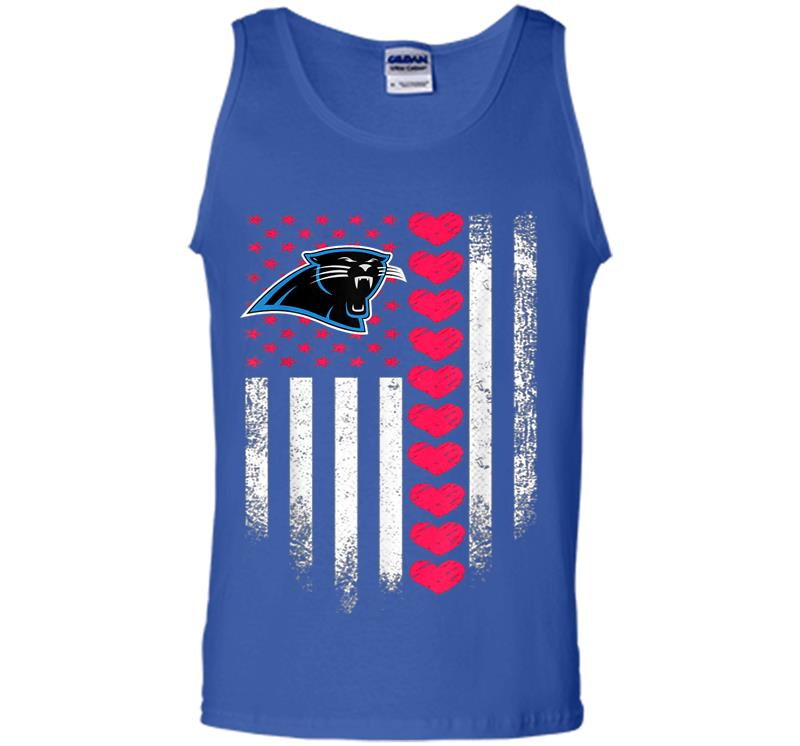 Inktee Store - Valentine Football American Day Team Carolina-Panther Mens Tank Top Image