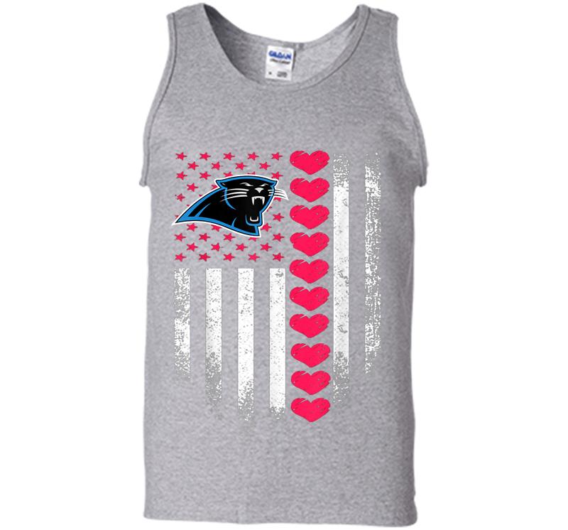 Inktee Store - Valentine Football American Day Team Carolina-Panther Mens Tank Top Image