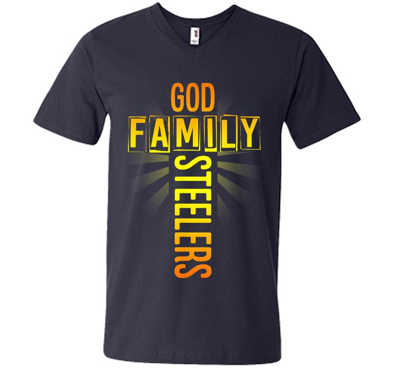 Inktee Store - Valentine'S Father'S Day S God Family Slers V-Neck T-Shirt Image