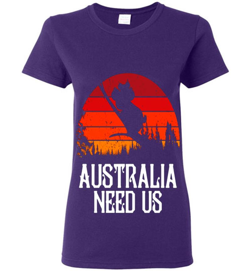 Inktee Store - Vintage Koala Pray Of Australia Need Us Womens T-Shirt Image