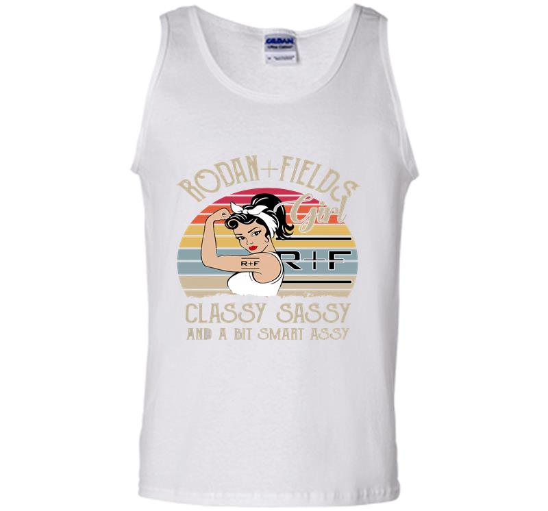 Inktee Store - Vintage Rodan Fields Girl Classy Sassy And A Bit Smart Assy Mens Tank Top Image