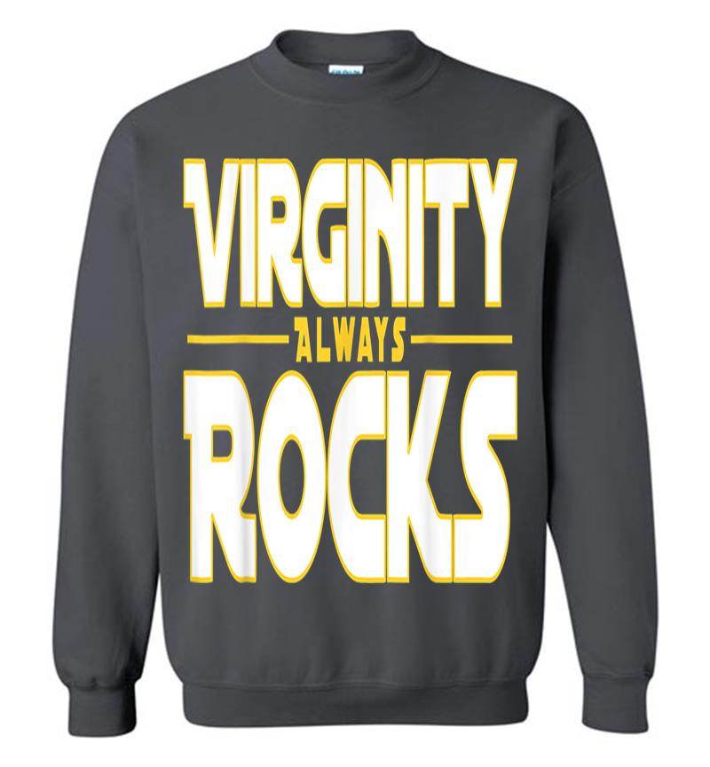 Inktee Store - Virginity Always Rocks No Sex Nerd Sweatshirt Image
