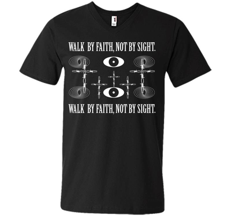 Walk by Faith V-neck T-shirt