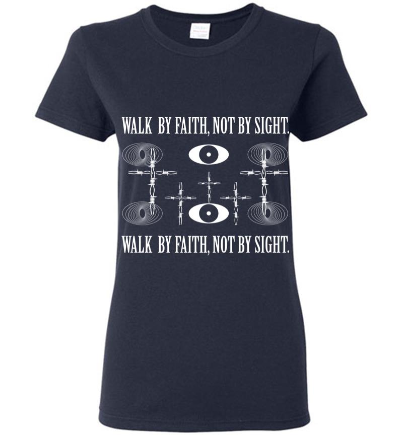 Inktee Store - Walk By Faith Women T-Shirt Image