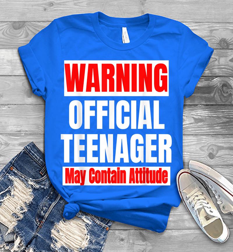 Inktee Store - Warning Official Nager 13 Year Old Girl Birthday Mens T-Shirt Image