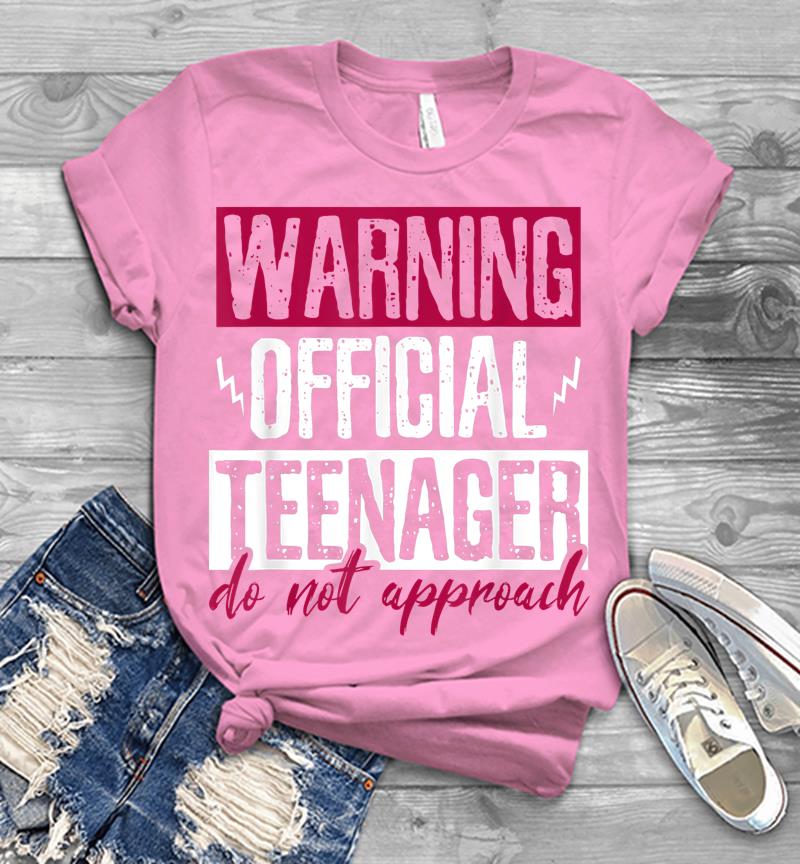 Inktee Store - Warning Official Nager 13 Years Old Mens T-Shirt Image