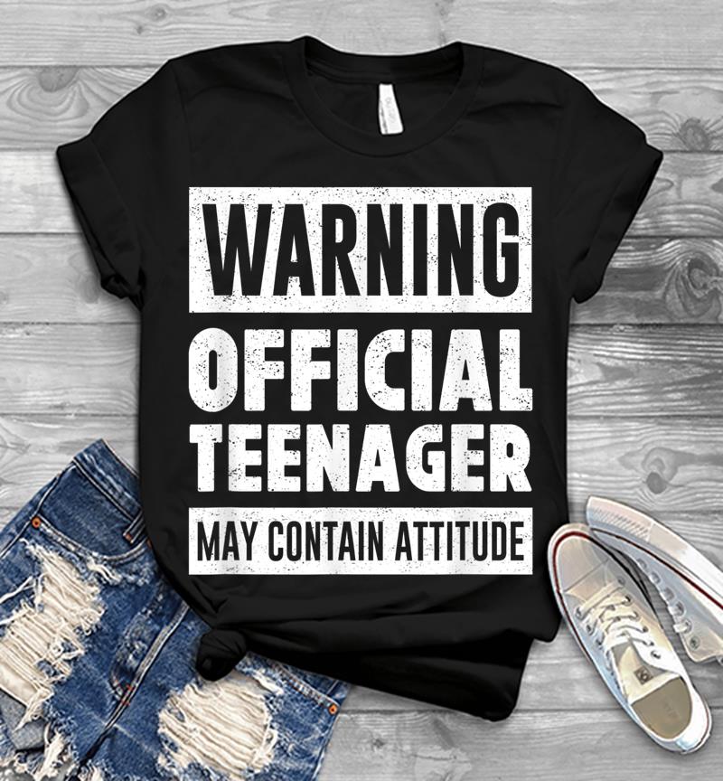 Warning Official Nager May Contain Attitude Funny 13th Mens T-shirt