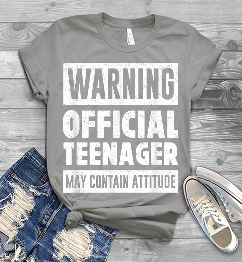 Inktee Store - Warning Official Nager May Contain Attitude Funny 13Th Mens T-Shirt Image
