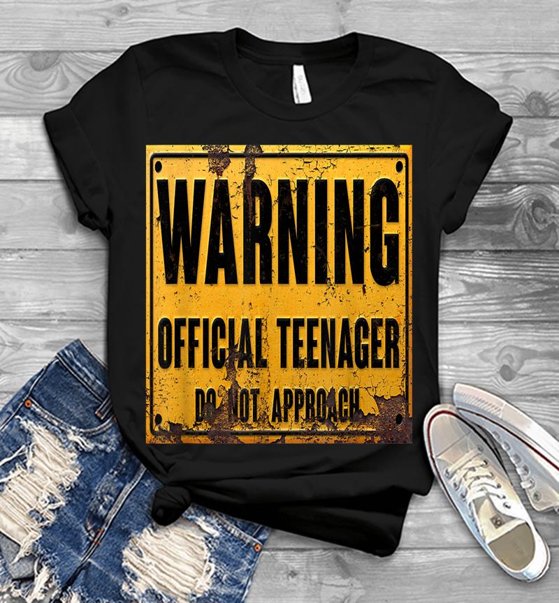 Warning Official Nager Sign Funny 13th Birthday Mens T-shirt