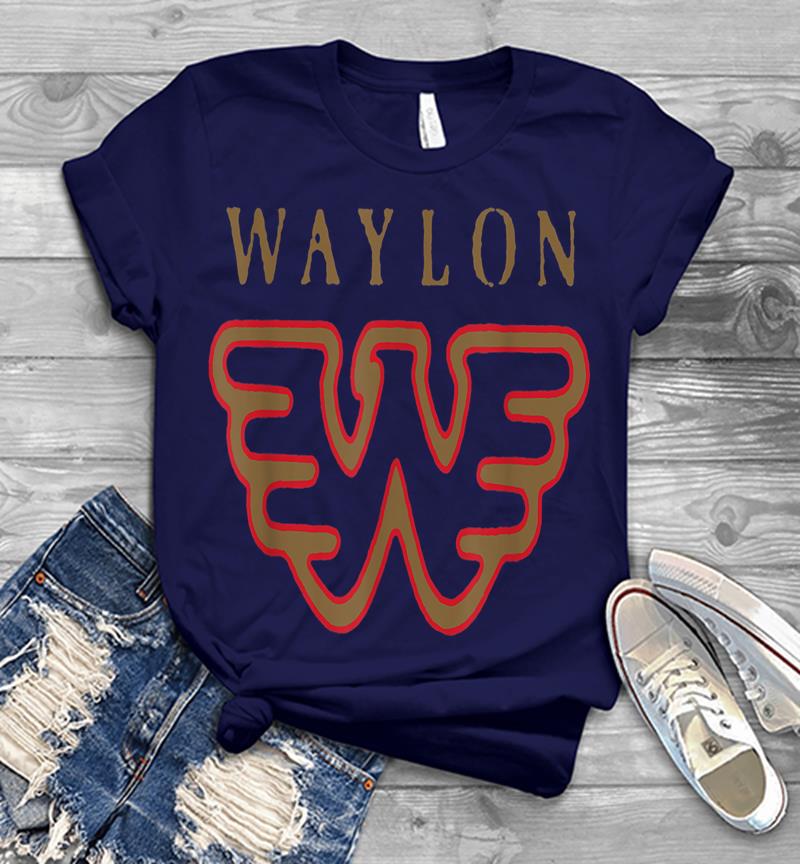 Inktee Store - Waylon Jennings Flying W Logo - Official Merch Mens T-Shirt Image