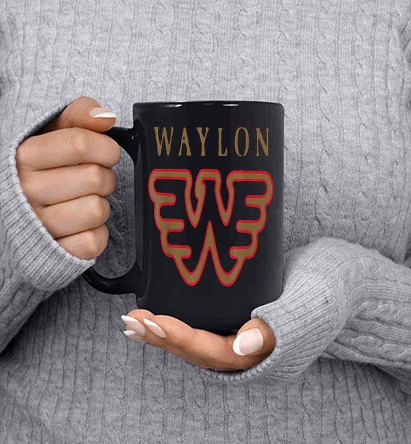 Waylon Jennings Flying W Logo - Official Merch Mug