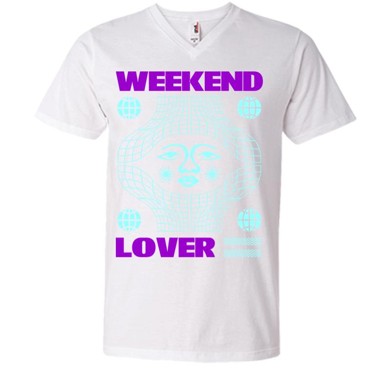Inktee Store - Weekend Lover V-Neck T-Shirt Image