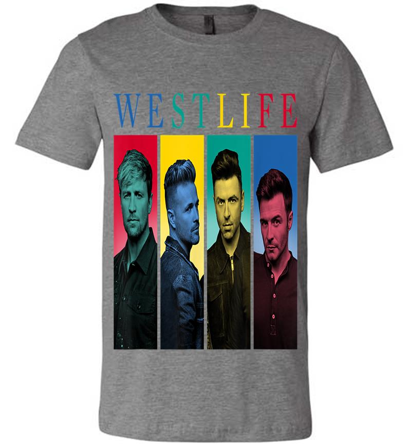 Inktee Store - Westlife Official Coloured Headed Premium T-Shirt Image