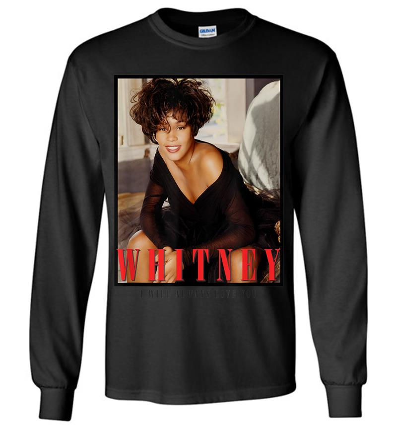 Whitney Houston Official Always Love You Portrait Long Sleeve T-shirt