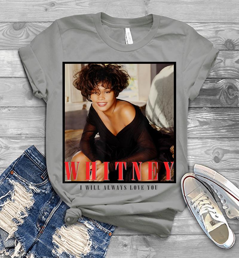 Inktee Store - Whitney Houston Official Always Love You Portrait Mens T-Shirt Image