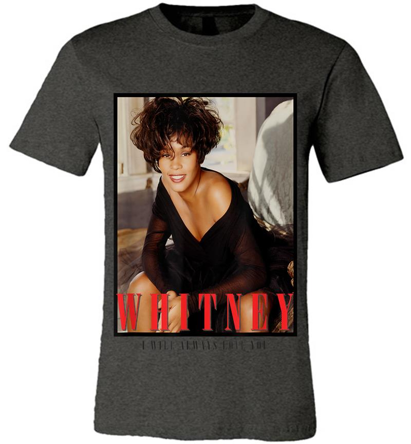 Inktee Store - Whitney Houston Official Always Love You Portrait Premium T-Shirt Image