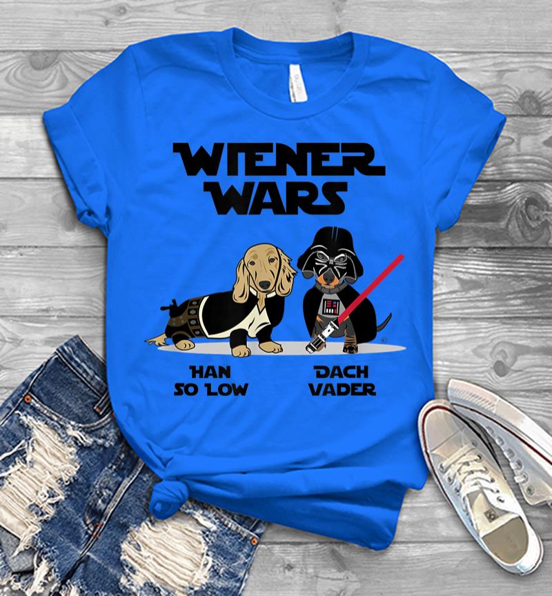 Inktee Store - Wiener Wars Funny Dachshund Men T-Shirt Image