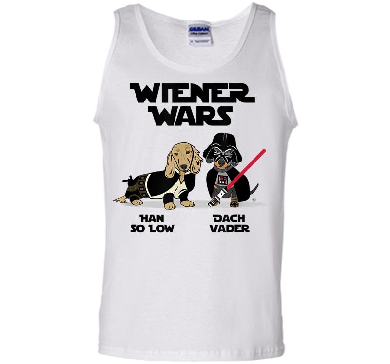 Inktee Store - Wiener Wars Funny Dachshund Men Tank Top Image