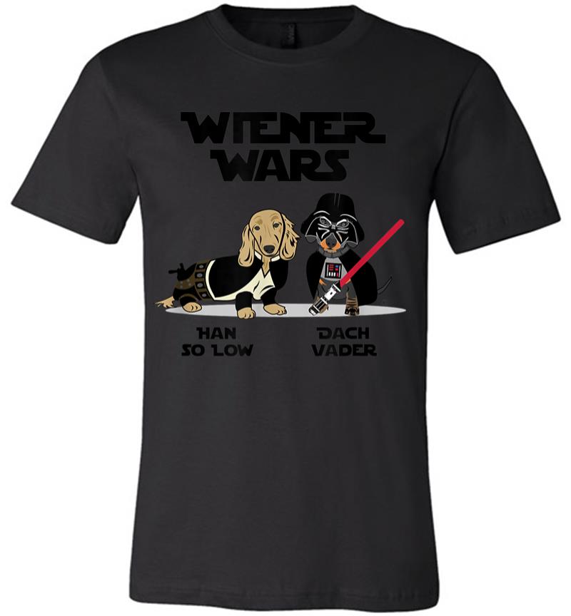 Wiener Wars Funny Dachshund Premium T-shirt