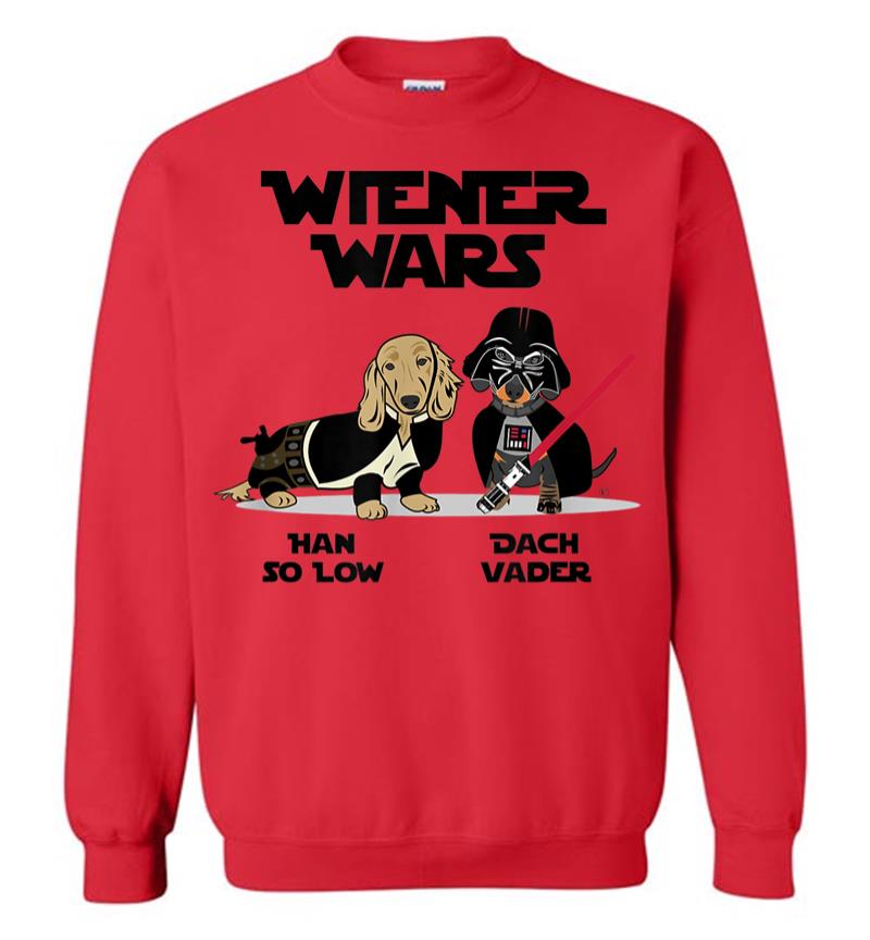 Inktee Store - Wiener Wars Funny Dachshund Sweatshirt Image