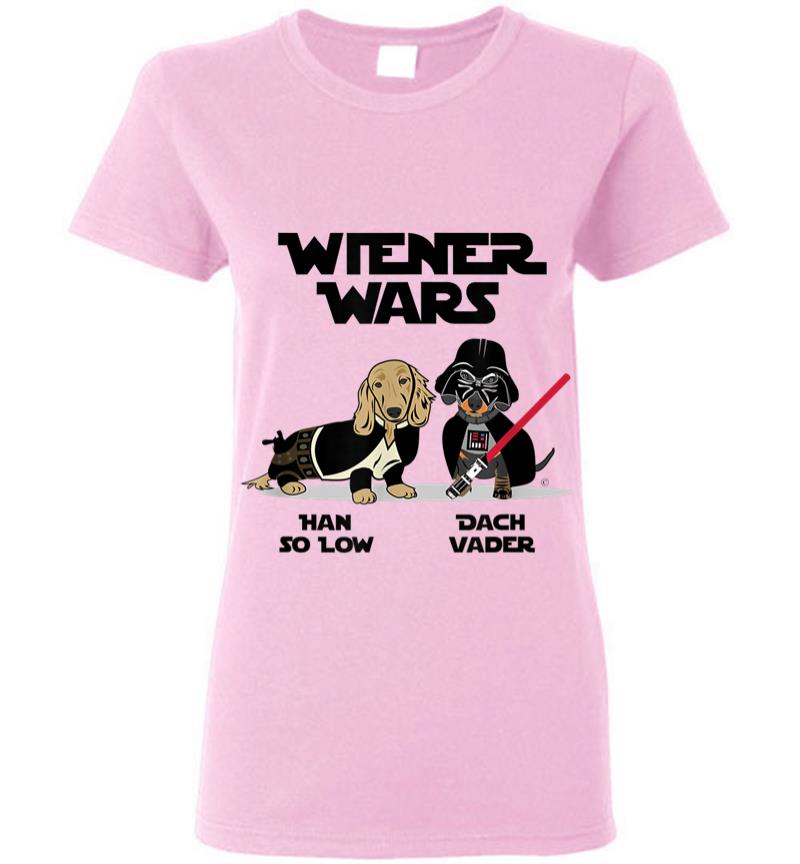 Inktee Store - Wiener Wars Funny Dachshund Women T-Shirt Image