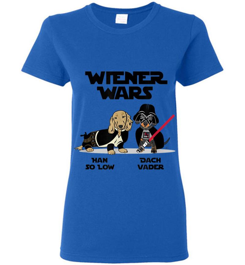 Inktee Store - Wiener Wars Funny Dachshund Women T-Shirt Image