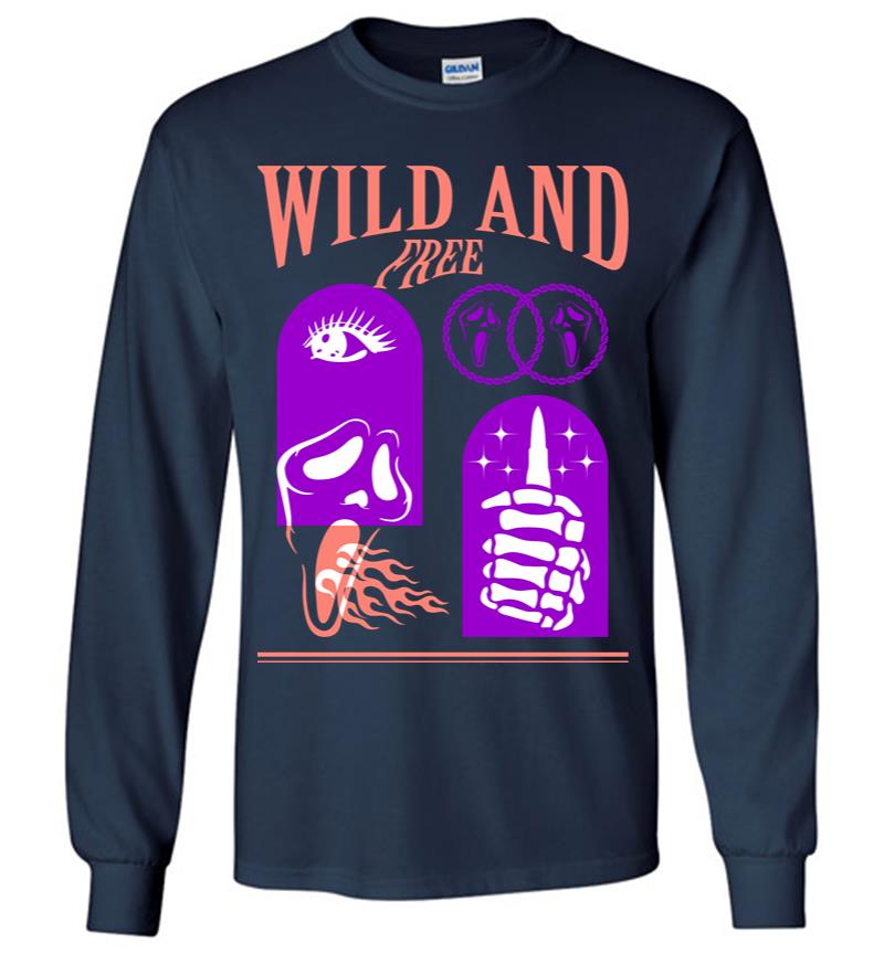 Inktee Store - Wild And Free 2 Long Sleeve T-Shirt Image