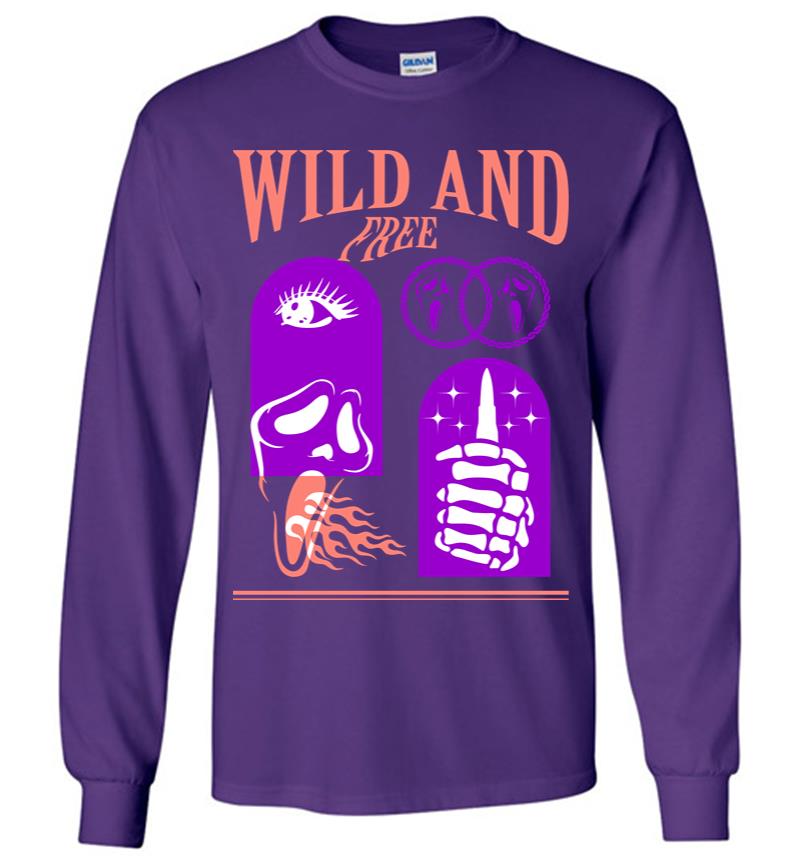 Inktee Store - Wild And Free 2 Long Sleeve T-Shirt Image
