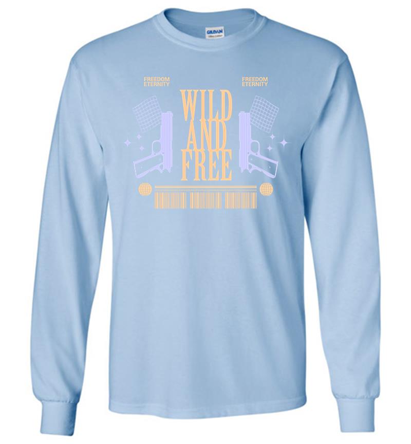Inktee Store - Wild And Free Long Sleeve T-Shirt Image