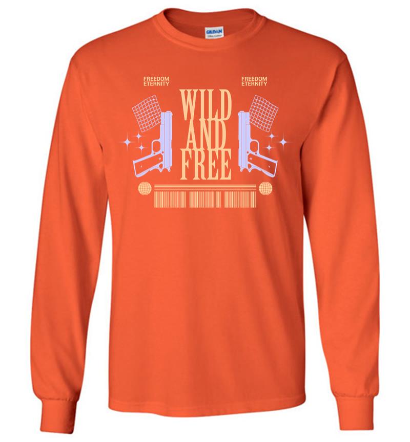 Inktee Store - Wild And Free Long Sleeve T-Shirt Image