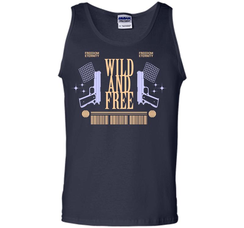 Inktee Store - Wild And Free Men Tank Top Image