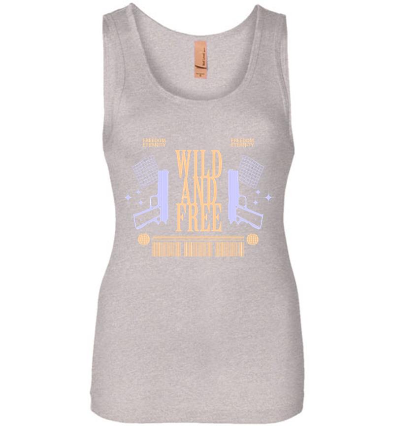 Inktee Store - Wild And Free Women Jersey Tank Top Image