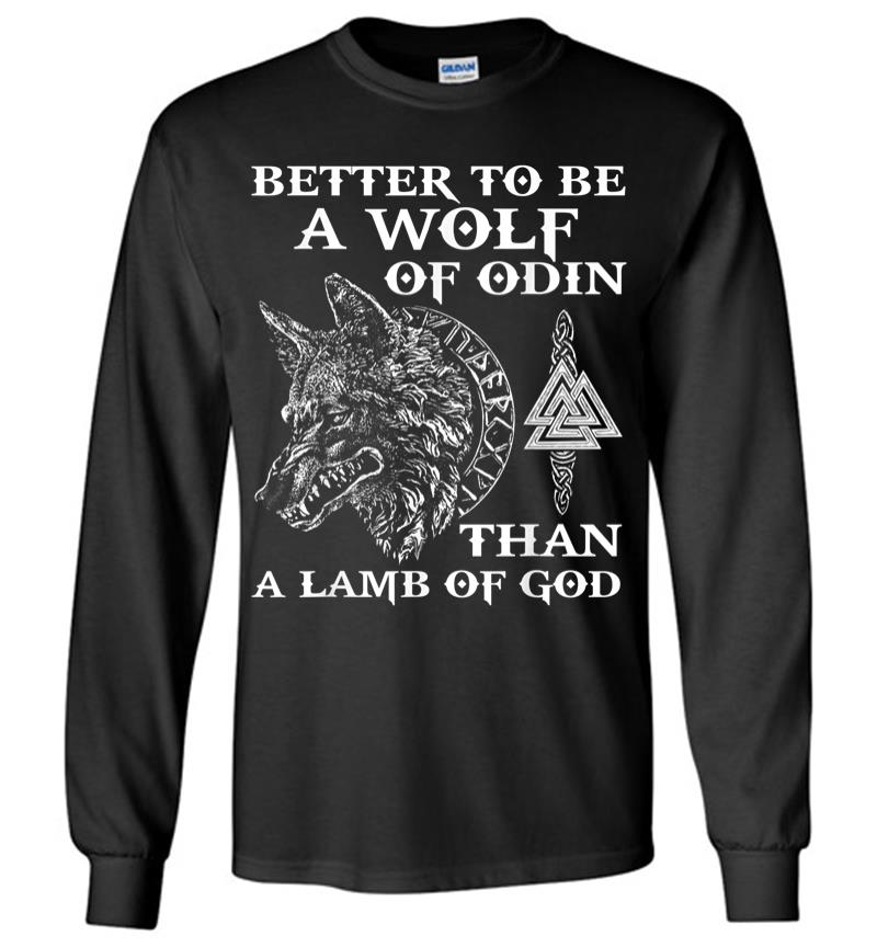 Wolf Of Odin - Norse Mythology Long Sleeve T-Shirt