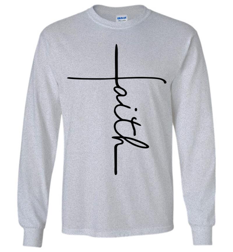 Inktee Store - Womens Christian Faith Bible Verse Long Sleeve T-Shirt Image