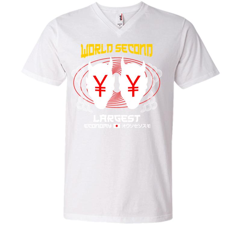 Inktee Store - World Second Largest Economy V-Neck T-Shirt Image
