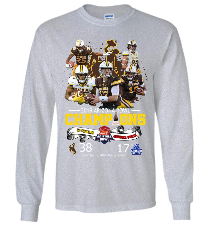 Inktee Store - Wyoming Cowboys Vs Georgia State Panthers Champions 2019 Arizona Bowl Long Sleeve T-Shirt Image