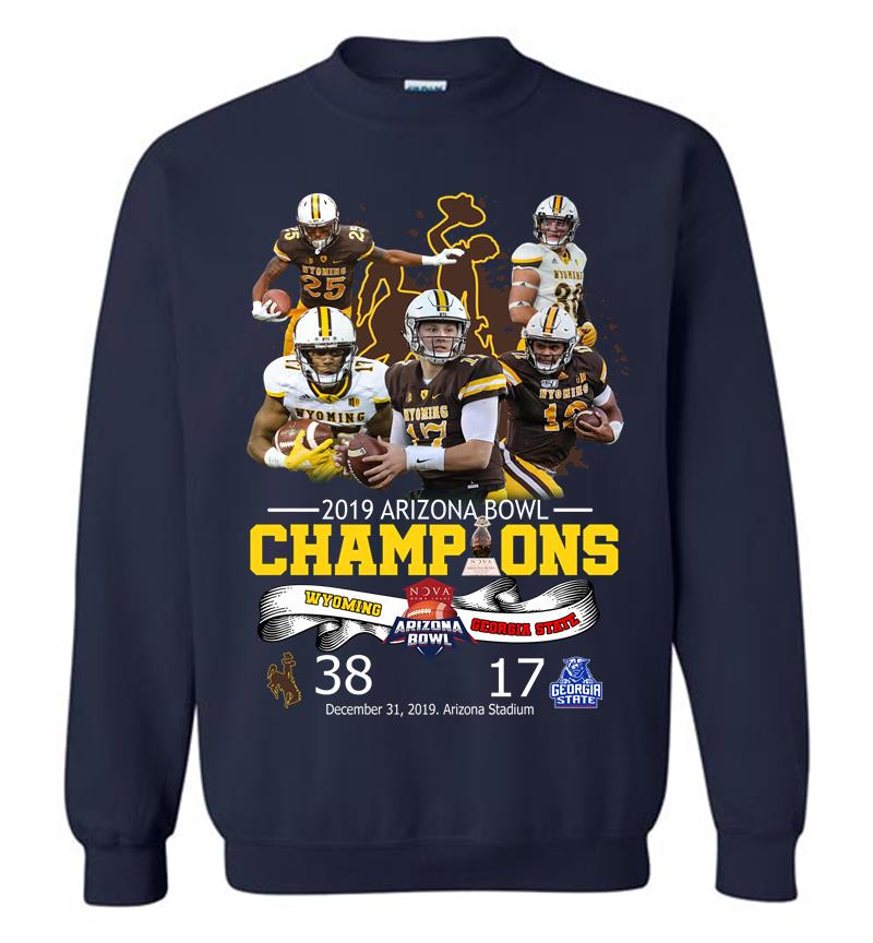 Inktee Store - Wyoming Cowboys Vs Georgia State Panthers Champions 2019 Arizona Bowl Sweatshirt Image