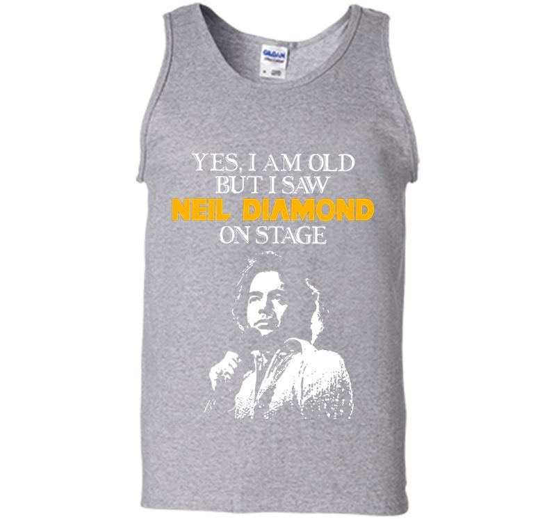 Inktee Store - Yes I Am Old But I Saw Neil Diamond On Stage Mens Tank Top Image