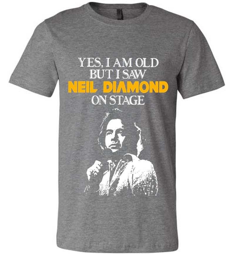 Inktee Store - Yes I Am Old But I Saw Neil Diamond On Stage Premium T-Shirt Image
