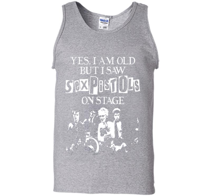 Inktee Store - Yes I Am Old But I Saw Sex Pistols Punk Rock On Stage Mens Tank Top Image