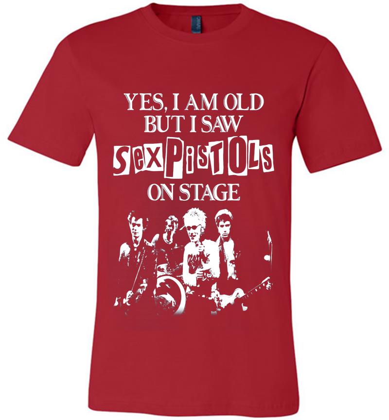 Inktee Store - Yes I Am Old But I Saw Sex Pistols Punk Rock On Stage Premium T-Shirt Image